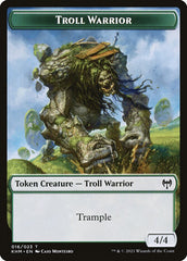 Treasure // Troll Warrior Double-Sided Token [Kaldheim Tokens] | Good Games North