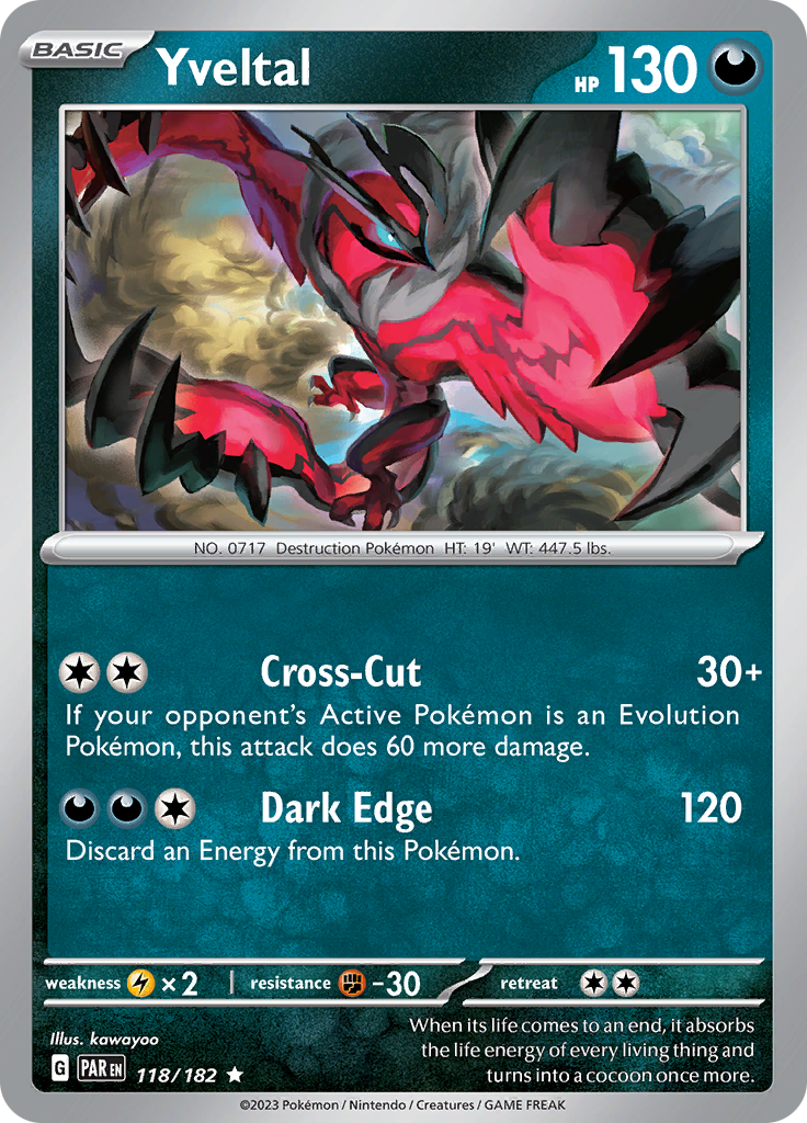 Yveltal (118/182) [Scarlet & Violet: Paradox Rift] | Good Games North
