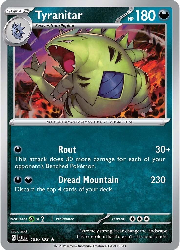 Tyranitar (135/193) [Scarlet & Violet: Paldea Evolved] | Good Games North