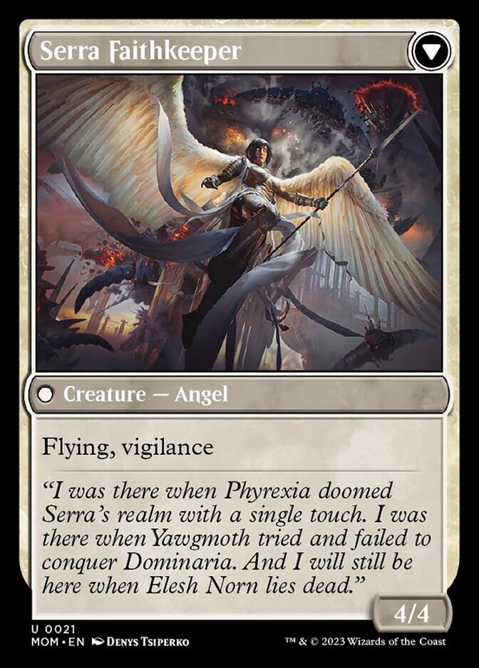 Invasion of Dominaria // Serra Faithkeeper [March of the Machine] | Good Games North