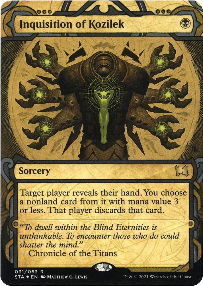 Inquisition of Kozilek Foil Etched (Strixhaven: Mystical Archives)  - Foil | Good Games North