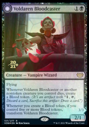 Voldaren Bloodcaster // Bloodbat Summoner [Innistrad: Crimson Vow Prerelease Promos] | Good Games North