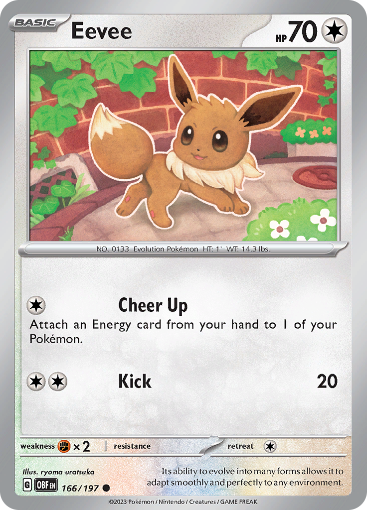 Eevee (166/197) [Scarlet & Violet: Obsidian Flames] | Good Games North