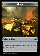 Thopter // Gold Double-Sided Token [March of the Machine Commander Tokens] | Good Games North