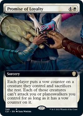 Promise of Loyalty Extended Art 348 (Commander 2021)  | Good Games North