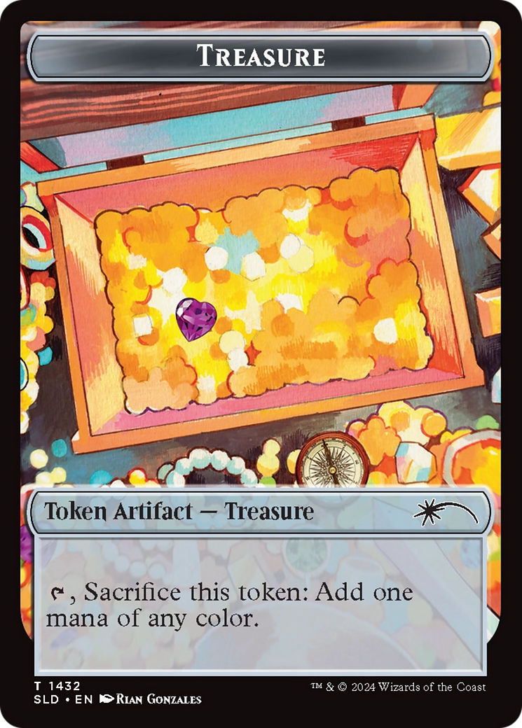 Treasure Token (1432) (Rainbow Foil) [Secret Lair Drop Series] | Good Games North