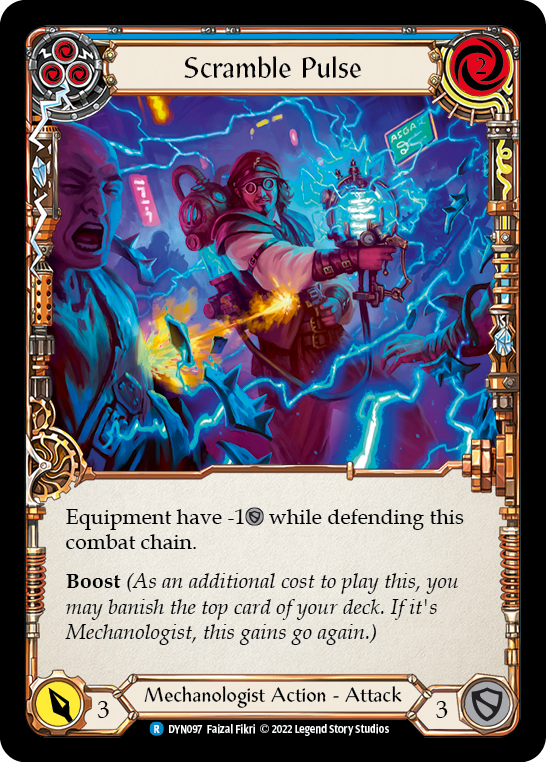 Scramble Pulse (Blue) [DYN097] (Dynasty)  Rainbow Foil | Good Games North