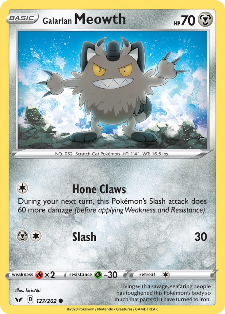Galarian Meowth (127/202) [Sword & Shield: Base Set] | Good Games North