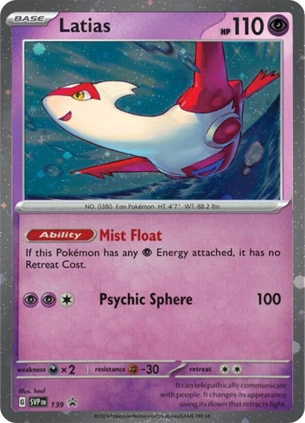 Latias (SVP139) (Cosmo Holo) [Scarlet & Violet: Black Star Promos] | Good Games North