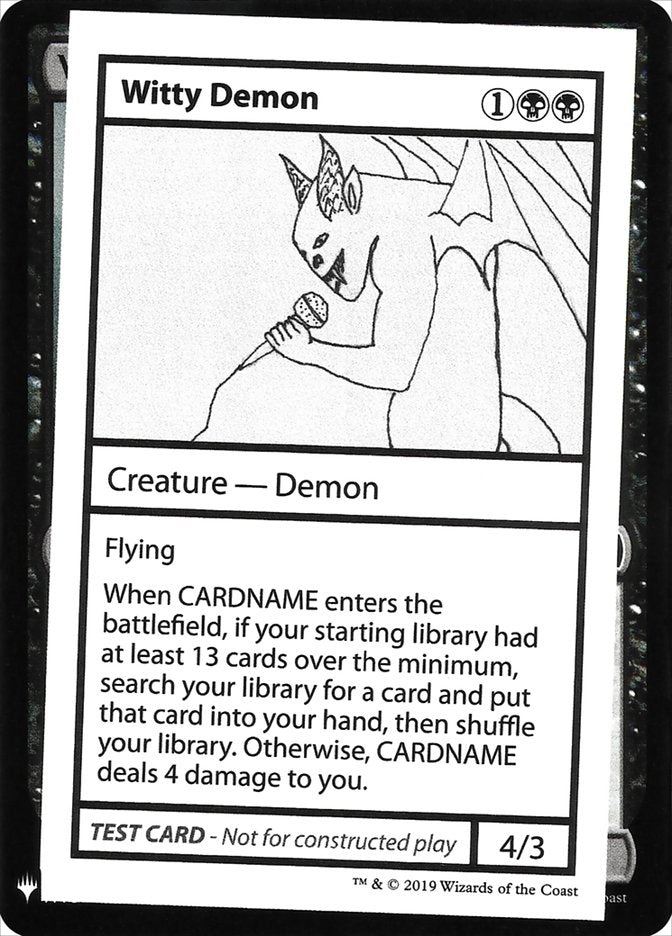 Witty Demon [Mystery Booster Playtest Cards] | Good Games North