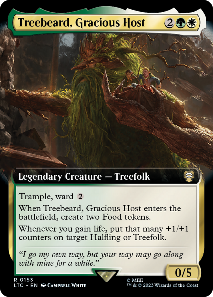 Treebeard, Gracious Host (Extended Art) [The Lord of the Rings: Tales of Middle-Earth Commander] | Good Games North