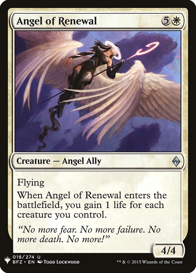 Angel of Renewal [Mystery Booster] | Good Games North