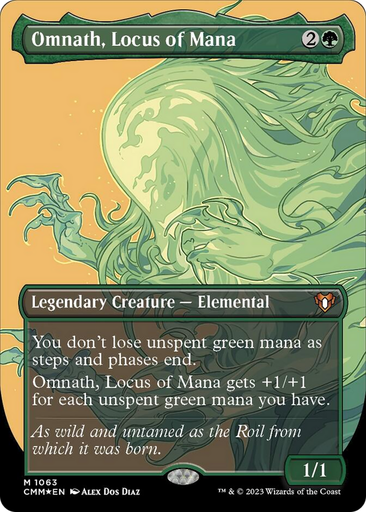 Omnath, Locus of Mana (Borderless Textured Foil Frame Break) [Commander Masters] | Good Games North