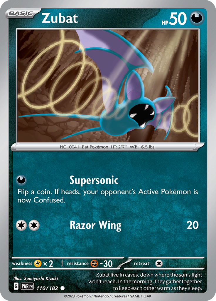 Zubat (110/182) [Scarlet & Violet: Paradox Rift] | Good Games North