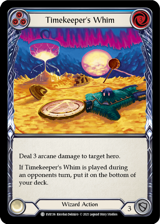 Timekeeper's Whim (Blue) [EVR136] (Everfest)  1st Edition Rainbow Foil | Good Games North