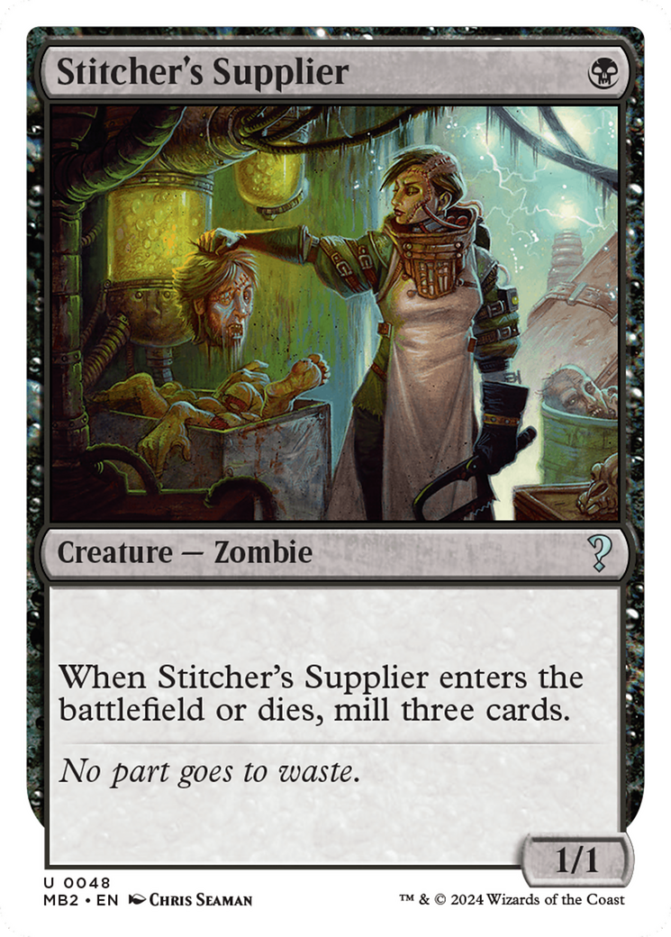 Stitcher's Supplier (White Border) [Mystery Booster 2] | Good Games North