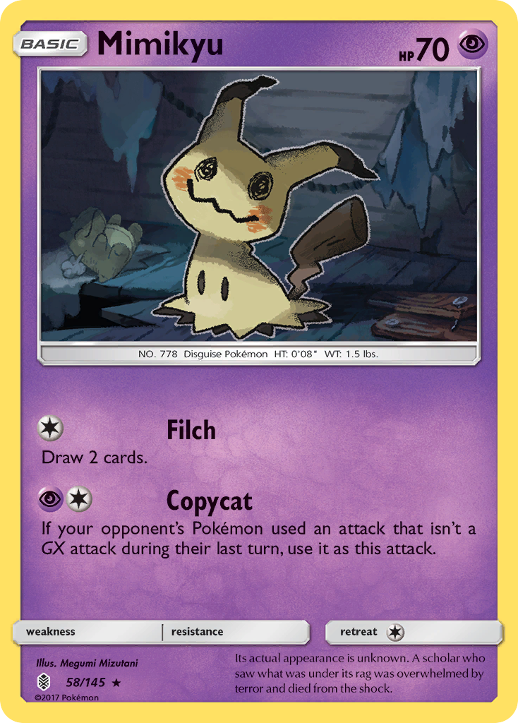 Mimikyu (58/145) [Sun & Moon: Guardians Rising] | Good Games North
