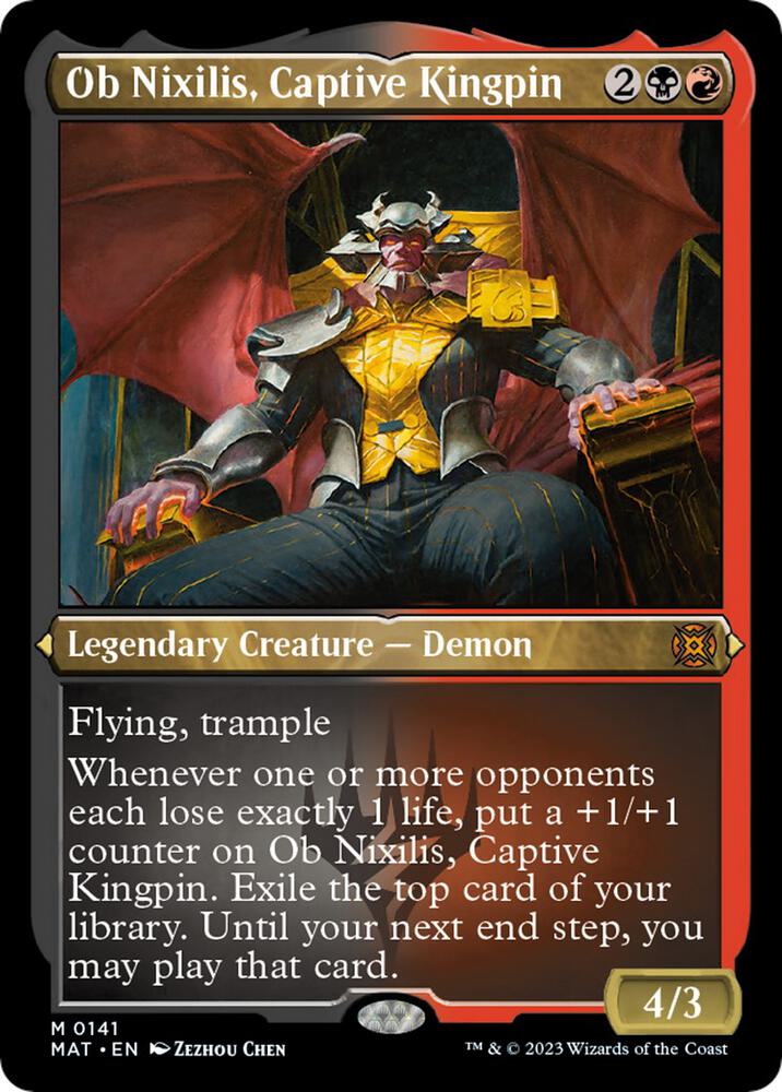Ob Nixilis, Captive Kingpin 141/50 (March of the Machine: The Aftermath)  - Etched Foil | Good Games North