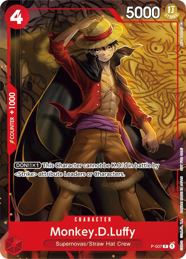 Monkey.D.Luffy (P-007) (Tournament Pack Vol. 1) [One Piece Promotion Cards] | Good Games North