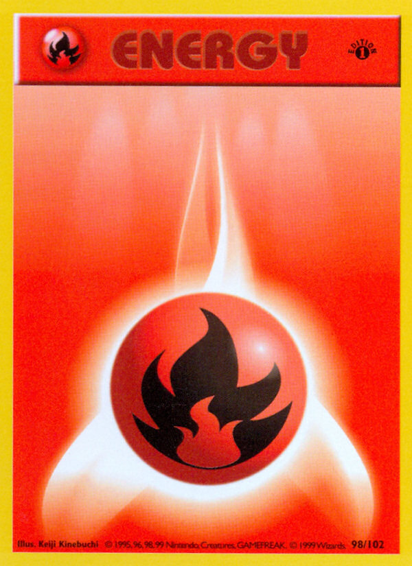 Fire Energy (98/102) (Shadowless) [Base Set 1st Edition] | Good Games North