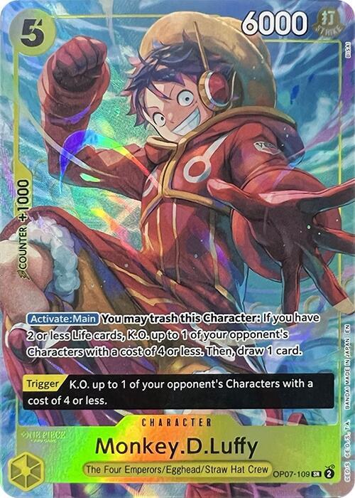 Monkey.D.Luffy (Illustration Box Vol.3) OP07-109 (One Piece Promotion Cards)  - Foil | Good Games North