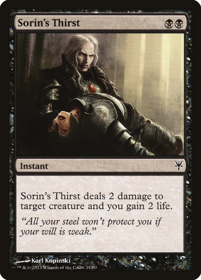 Sorin's Thirst [Duel Decks: Sorin vs. Tibalt] | Good Games North