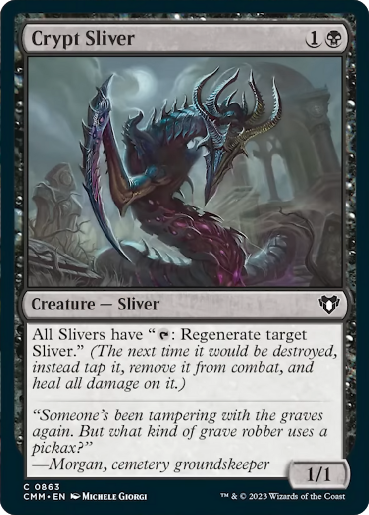 Crypt Sliver [Commander Masters] | Good Games North