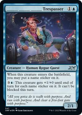 _______ _______ _______ Trespasser Galaxy Foil (Unfinity)  - Foil | Good Games North