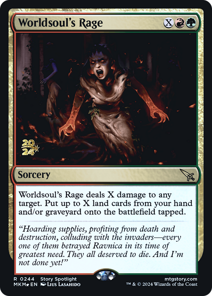 Worldsoul's Rage [Murders at Karlov Manor Prerelease Promos] | Good Games North