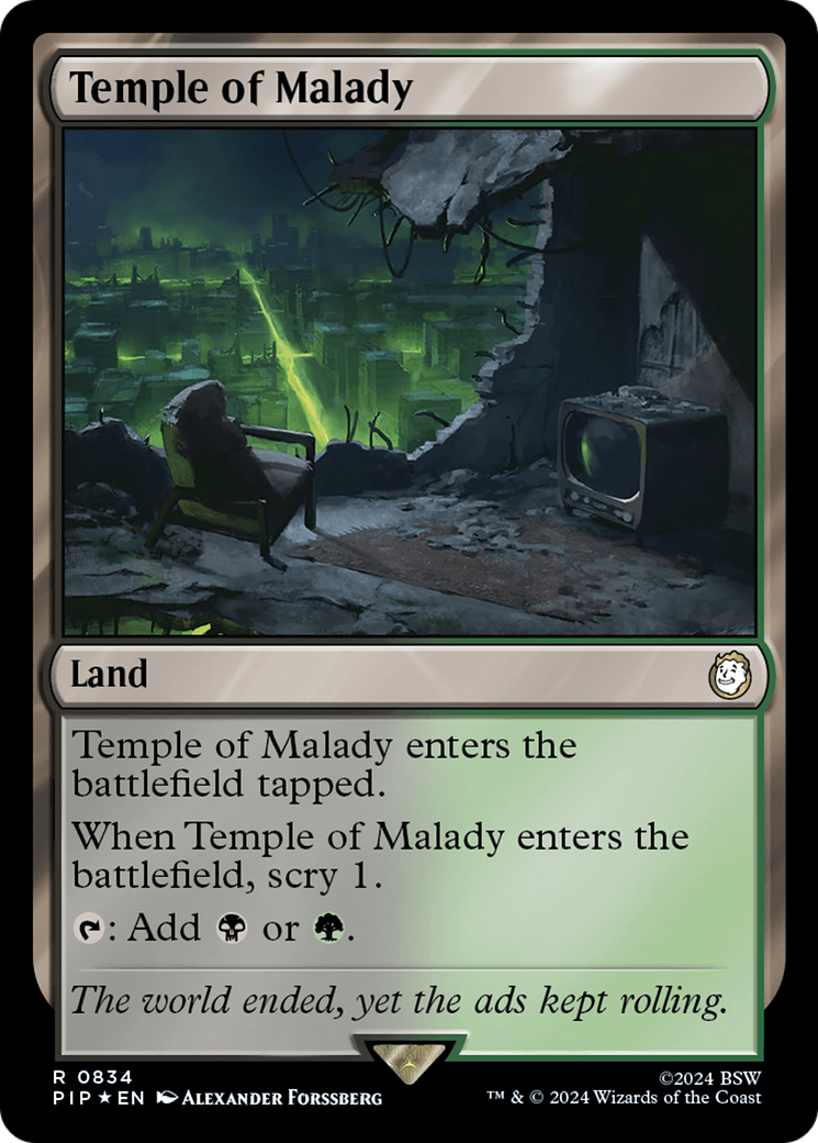 Temple of Malady (Surge Foil) [Fallout] | Good Games North