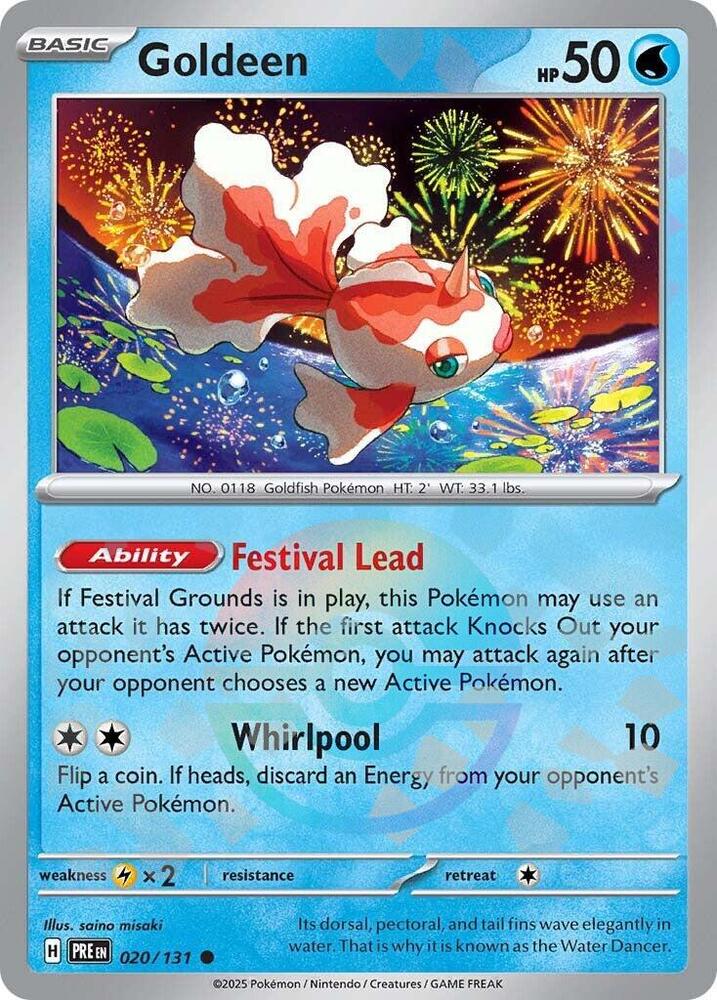 Goldeen (020/131) (Poke Ball Pattern) [Scarlet & Violet: Prismatic Evolutions] | Good Games North