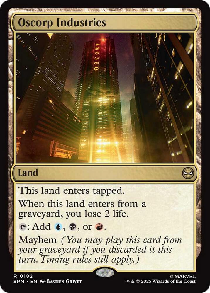 Oscorp Industries 182/198 (Marvel's Spider-Man)  - Foil | Good Games North