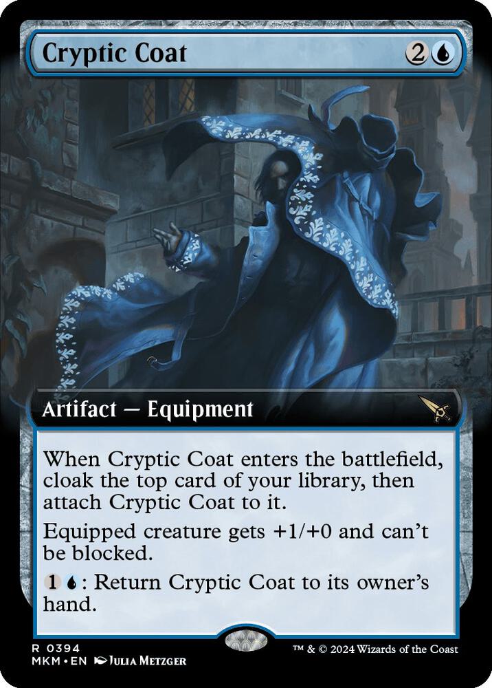 Cryptic Coat Extended Art (Murders at Karlov Manor)  - Foil | Good Games North
