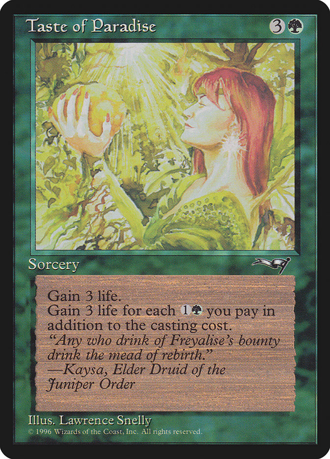 Taste of Paradise (Holding Fruit) [Alliances] | Good Games North