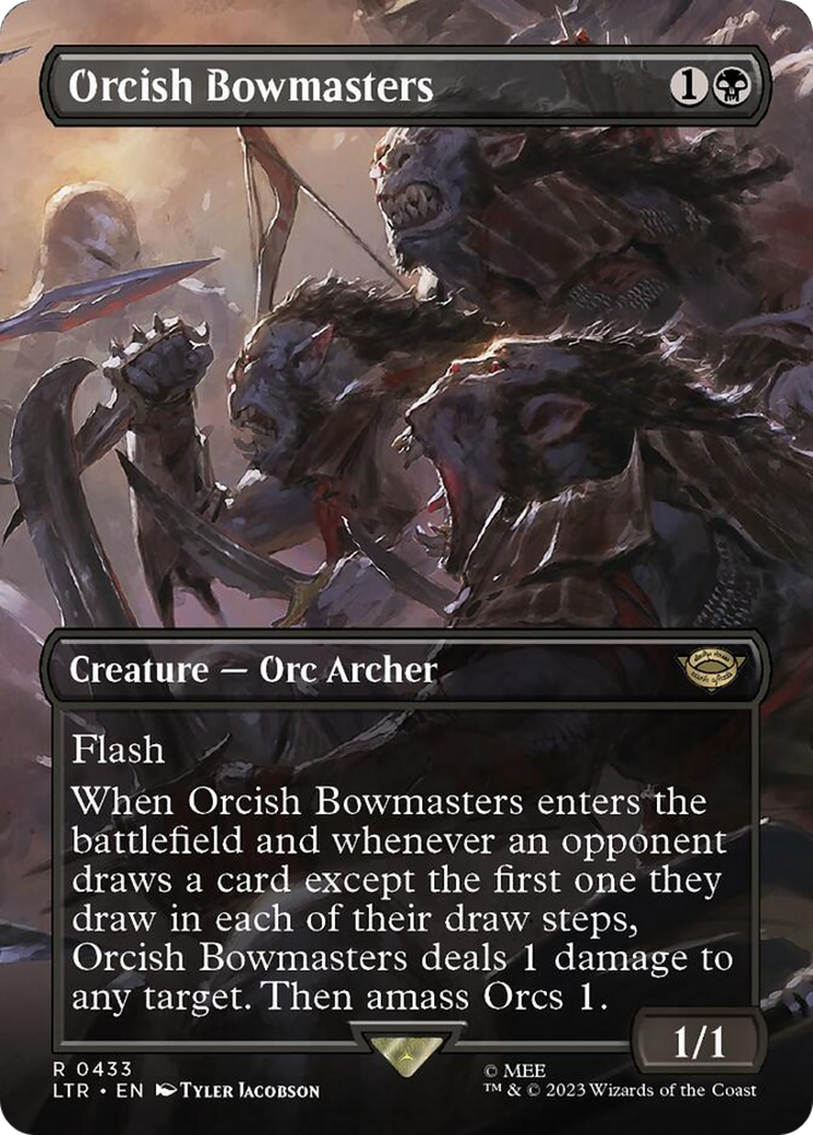 Orcish Bowmasters (Borderless Alternate Art) [The Lord of the Rings: Tales of Middle-Earth] | Good Games North