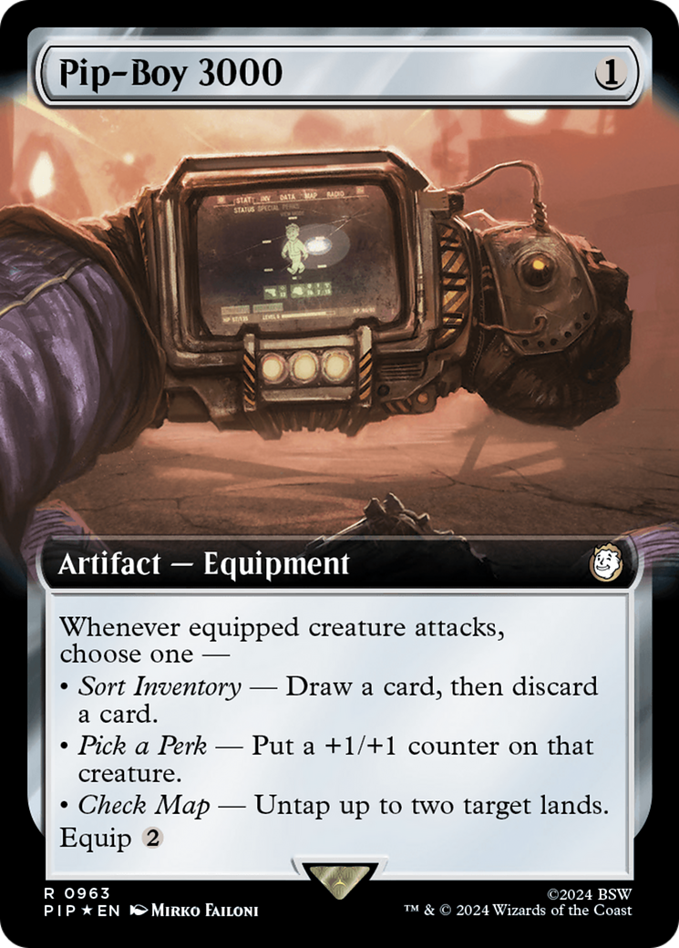 Pip-Boy 3000 (Extended Art) (Surge Foil) [Fallout] | Good Games North