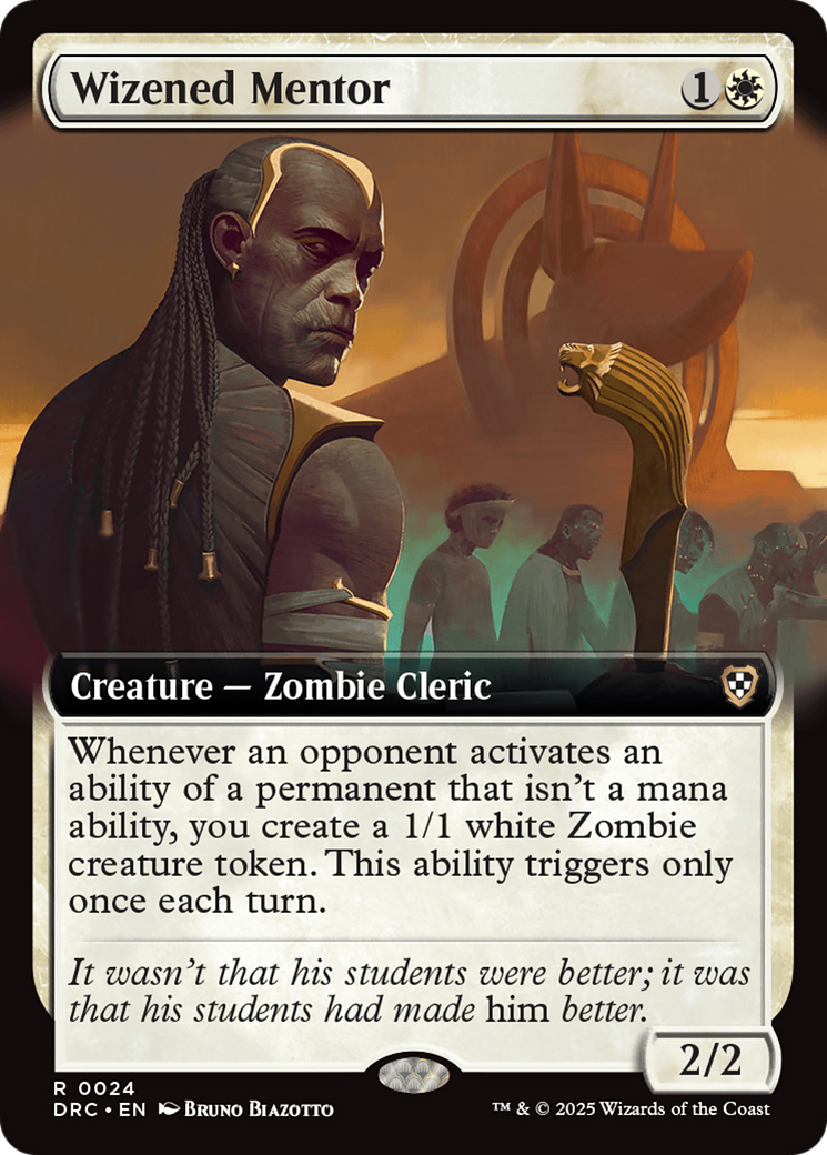 Wizened Mentor (Extended Art) [Aetherdrift Commander] | Good Games North