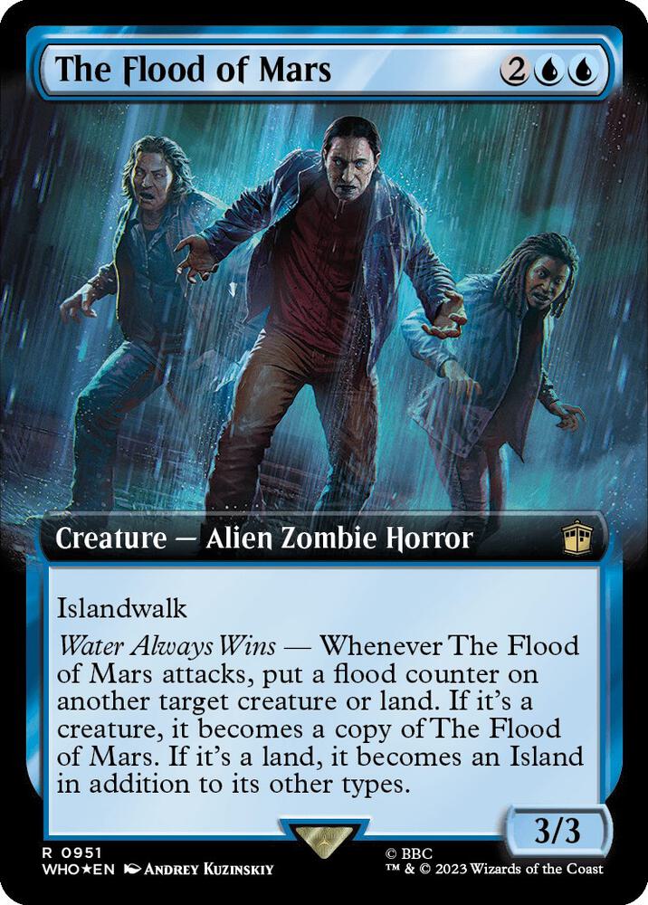 The Flood of Mars Extended Art Surge Foil (Universes Beyond: Doctor Who)  - Foil | Good Games North