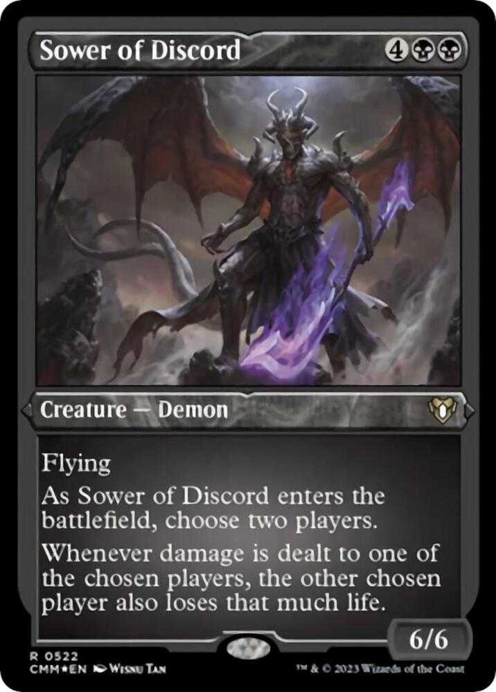 Sower of Discord Foil Etched (Commander Masters)  - Foil | Good Games North