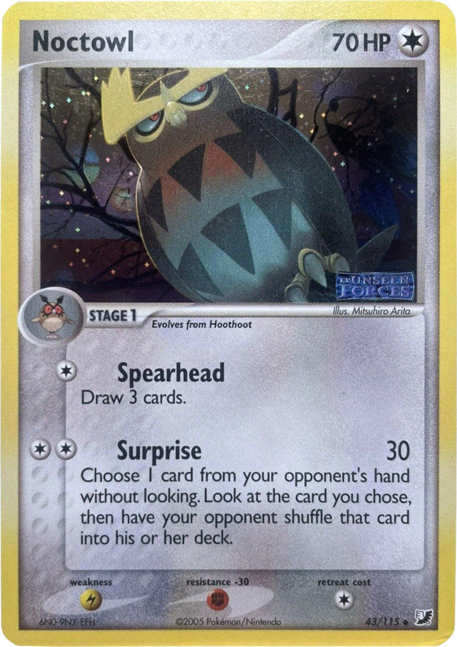 Noctowl (43/115) (Stamped) [EX: Unseen Forces] | Good Games North