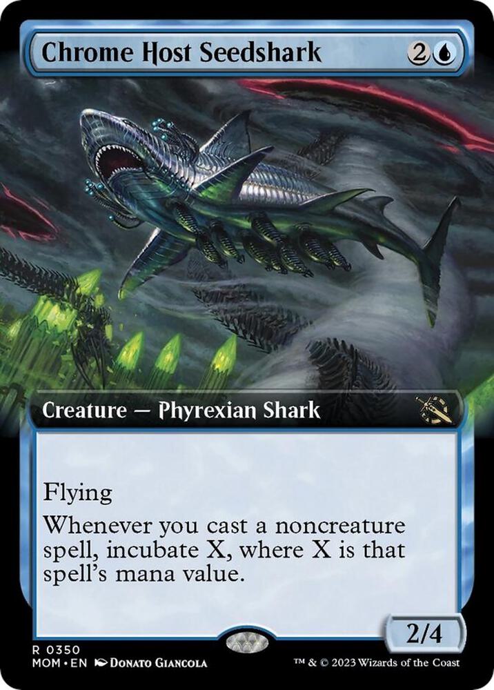 Chrome Host Seedshark 350 (March of the Machine)  - Extended Art Foil | Good Games North