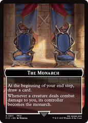 The Blackjack // The Monarch Double-Sided Token (Surge Foil) [FINAL FANTASY Commander Tokens] | Good Games North