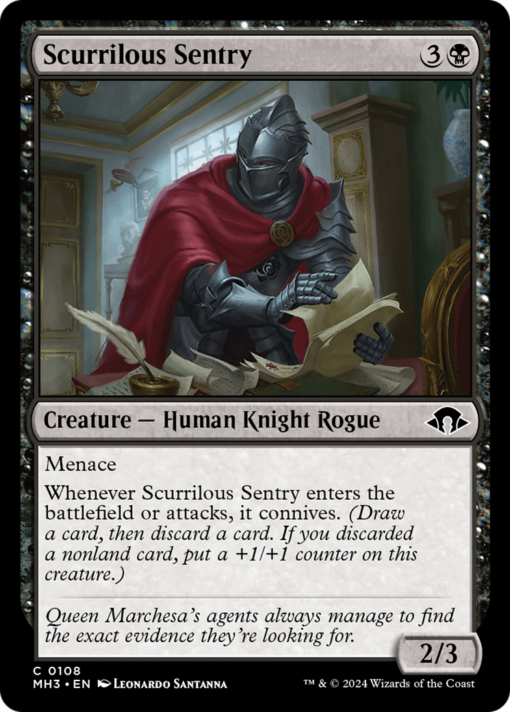 Scurrilous Sentry [Modern Horizons 3] | Good Games North