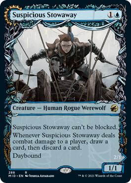 Suspicious Stowaway Showcase (Innistrad: Midnight Hunt)  - Foil | Good Games North