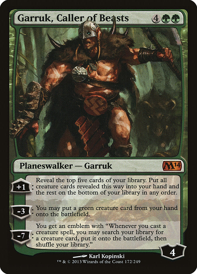 Garruk, Caller of Beasts (Magic 2014 (M14))  - Foil | Good Games North