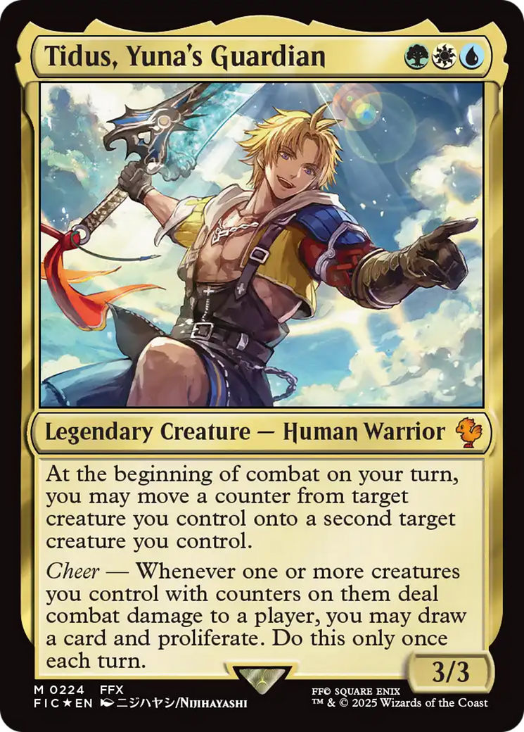 Tidus, Yuna's Guardian (Surge Foil) [FINAL FANTASY Commander] | Good Games North