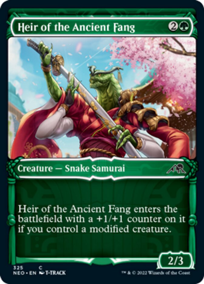 Heir of the Ancient Fang (Showcase Samurai) [Kamigawa: Neon Dynasty] | Good Games North