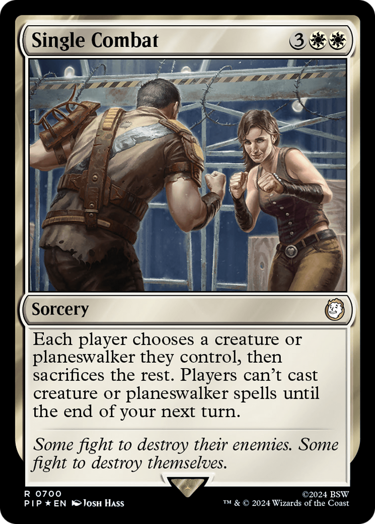 Single Combat (Surge Foil) [Fallout] | Good Games North