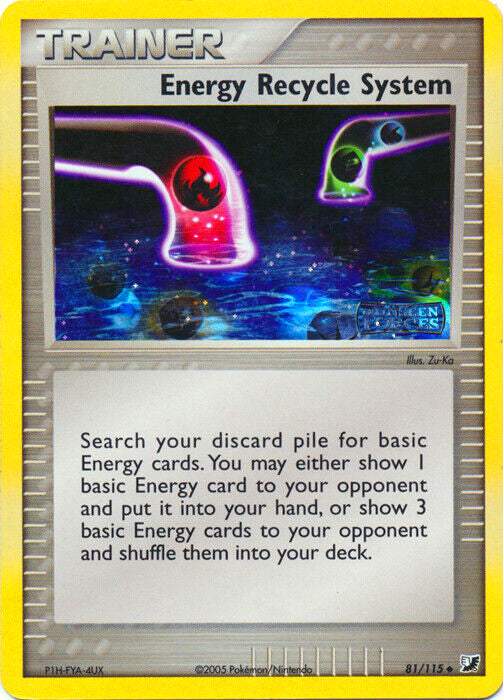 Energy Recycle System (81/115) (Stamped) [EX: Unseen Forces] | Good Games North
