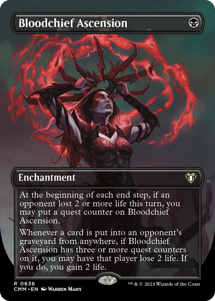 Bloodchief Ascension (Borderless Alternate Art) [Commander Masters] | Good Games North